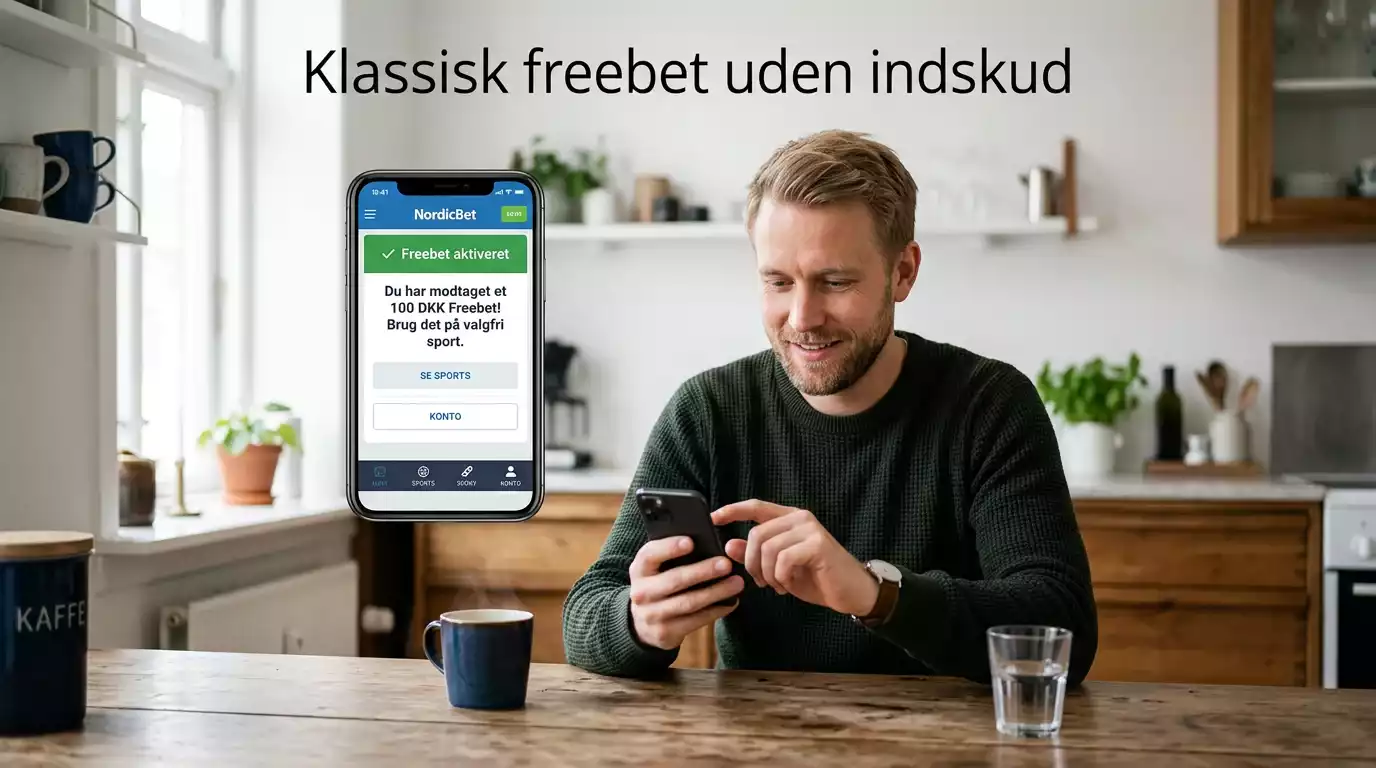 Klassisk freebet: gratis bet uden indskud i Danmark 2026